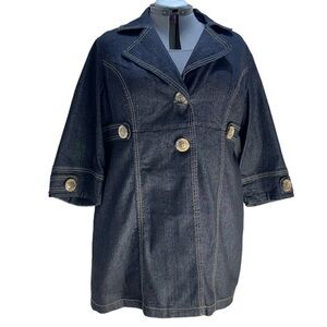 Mwah Jeans Hip-length Denim Jacket NWT (25.5” across back)